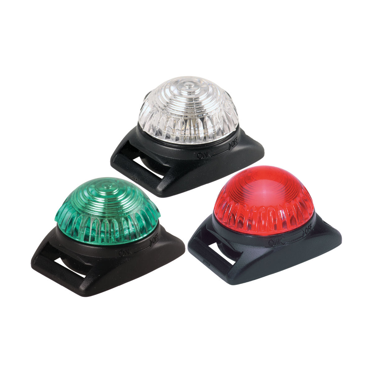 all three colours for the guardian navigation lights