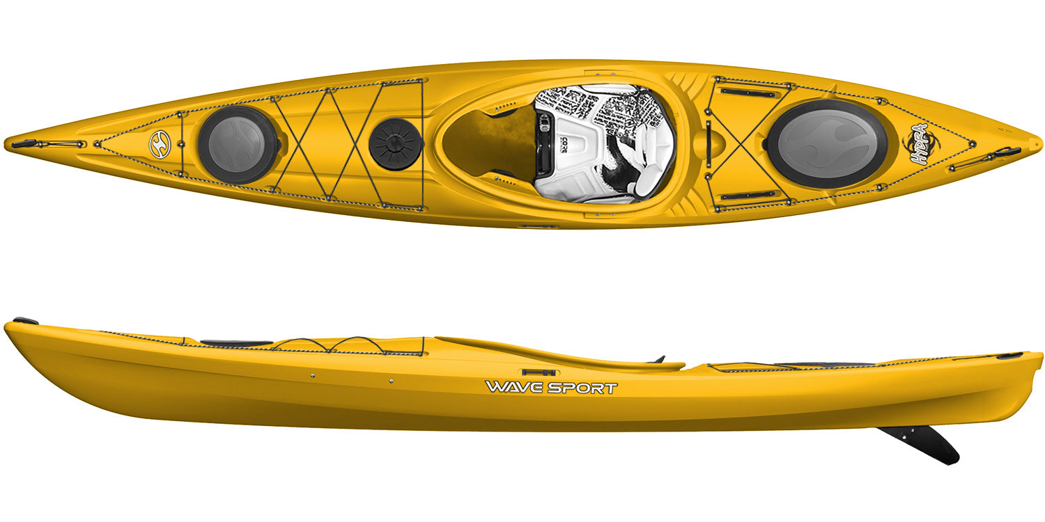 Cyber Yellow Wavesport Kayaks Hydra 125