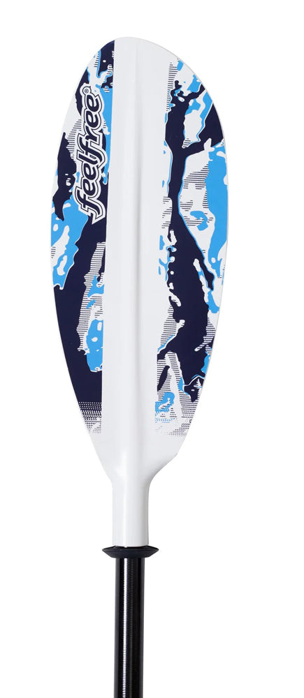 Feelfree Angler paddle in Blue Camo available to buy in store or online from Canoe Shops UK