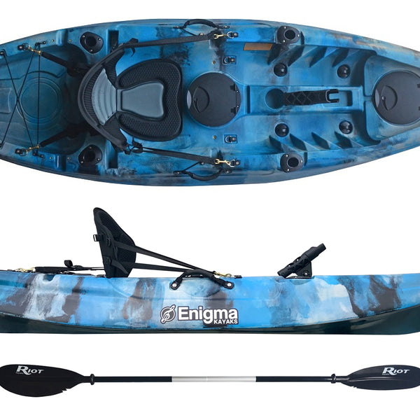 Kayak Fishing Set Up on an Enigma Kayaks Fishing Pro 12 
